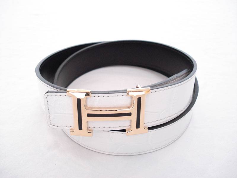 Hermes Belt 7007 white